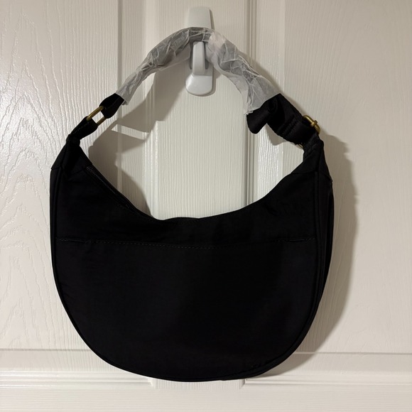 NEW!! Thirty-One Black Crossbody Bag Faith Trust Pixie Dust Embroidered Disney - Picture 3 of 7